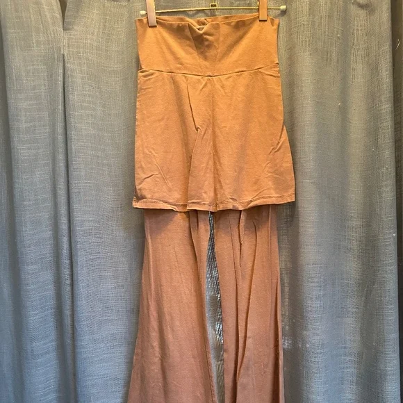 Bohemian Folk Skirted Boot leg pant -organic hemp cotton - Picture 3 of 6